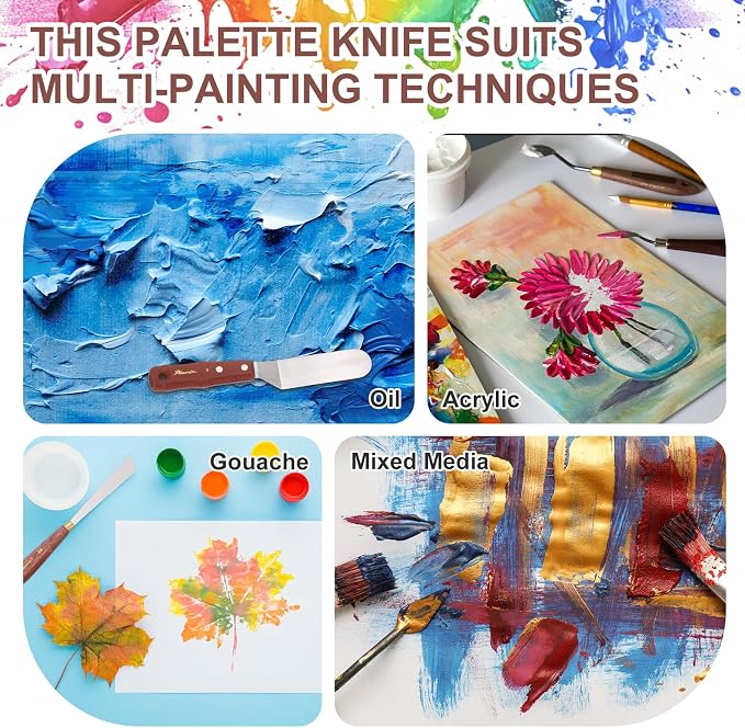 MECCANIXITY Pack of 2 Palette Knife No.5, 7.8" Long - Image 6
