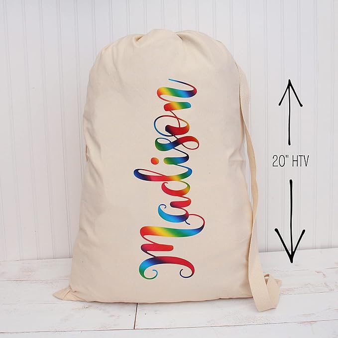 10 Yard x 20" Wide Threadart Rainbow Metallic Foil Heat Transfer Vinyl Film HTV | Compatible with Venture Explore and Maker, Silhouette Cameo, & Large Format Cutters