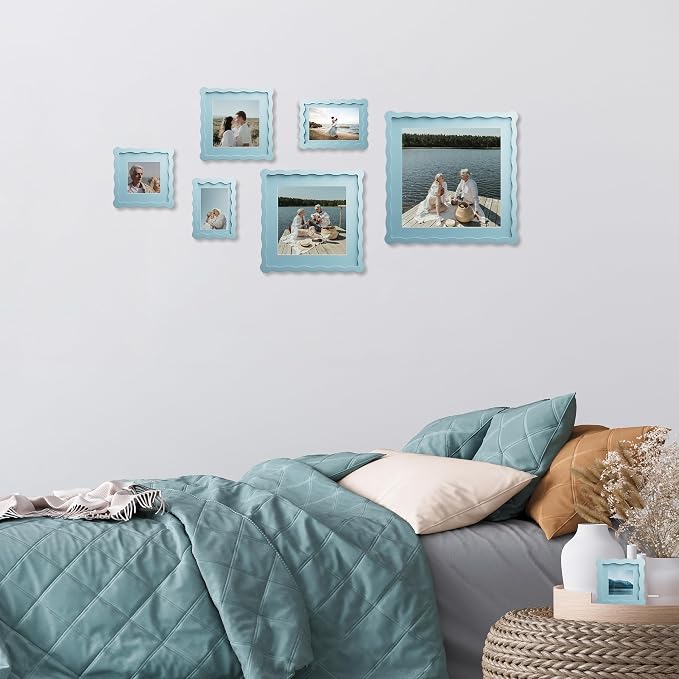 8X8 Wavy Picture Frame With Mat - Image 5