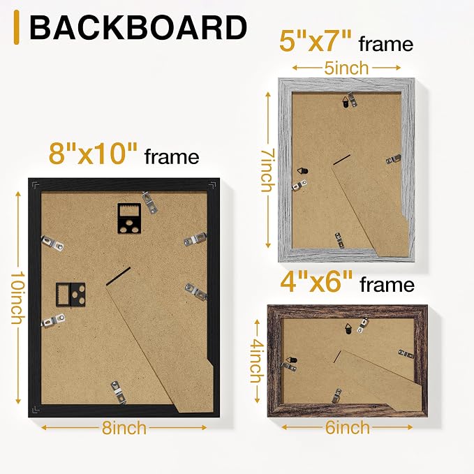 Vittanly 15 Pack Picture Frames Collage Wall Decor - Image 9