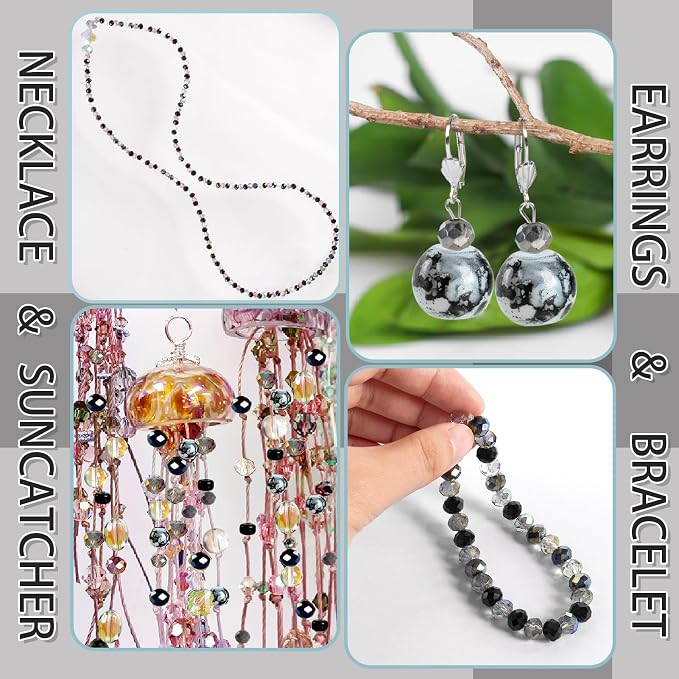 636pcs Glass Beads for Jewelry Making - Image 5