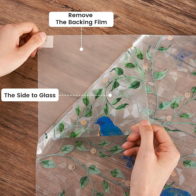 DKTIE Country Rustic Stain Glass Window Film - Image 6
