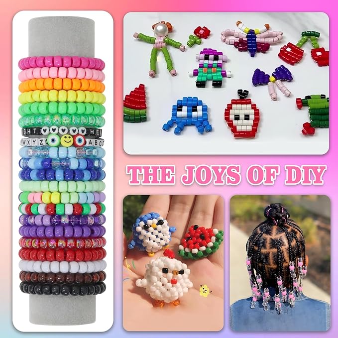 LIS HEGENSA Pony Beads Bulk, Kandi Beads - Image 3