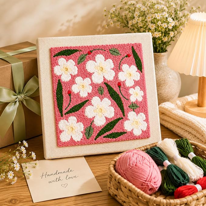 HRTHRT Punch Needle Kit for Beginners, 9.8" Frame Yarn Craft Set. | Punch - Image 6