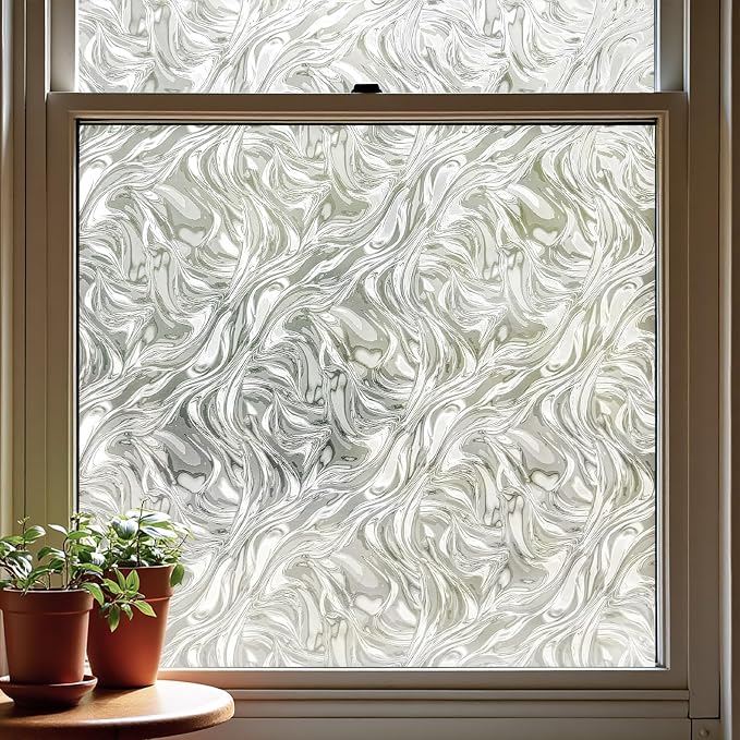 ADD.HERES Window Privacy Film, Removable Static Cling, Stained Glass Decorative - Image 7
