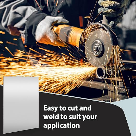 2 Pcs 16 x 12 Inch Mild Steel Sheet Cold Rolled 16 Gauge Metal Plate Weldable Metal Sheets for Professional Industrial DIY Use, Clean Surface Easy to Weld