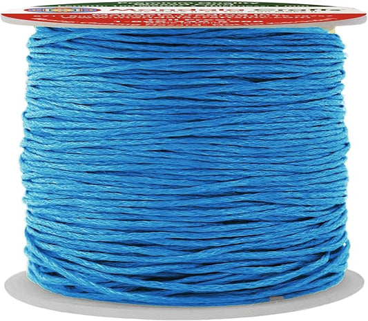 Mandala Crafts 1mm 109 Yards Deep Sky Blue Cotton Waxed Cord for Jewelry Making Bracelet Cord Waxed String - Beading String Thread Jewelry Cords for Necklaces String