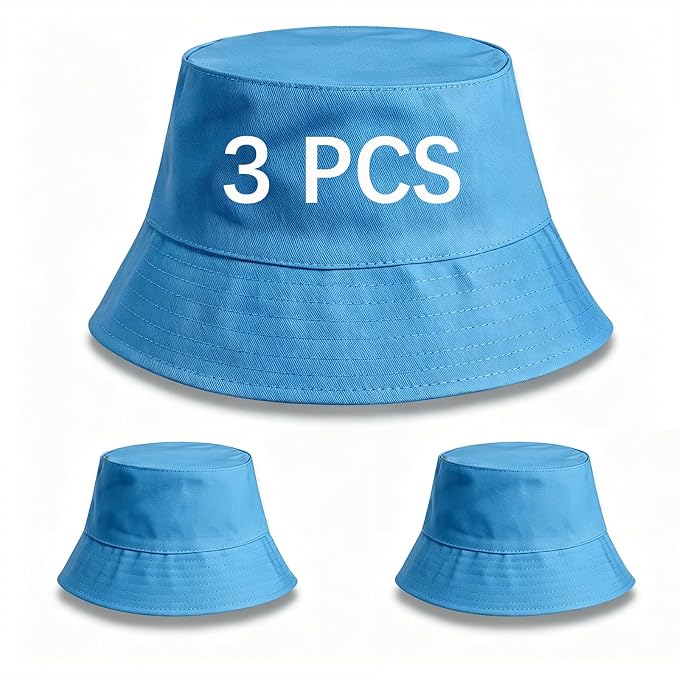 Bucket Hats Bulk Solid Color DIY Blank Hat Bucket Hats by DASSNANE