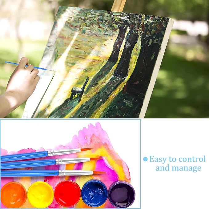 30 Pcs Round Paint Brushes, Small Brush Bulk - Image 4