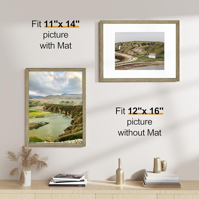 Vittanly 12x16 Picture Frames Set of 2, Ornate Vintage Photo Frame - Image 6