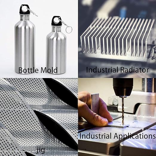2Pack 6061 T651 Aluminum Sheet Metal 12 x 12 x 1/32 Inch Flat Plain Aluminum Plate Covered with Protective Film, Rectangle Aluminum Metal Plate for Crafting, DIY, Industrial, 0.8mm Thick
