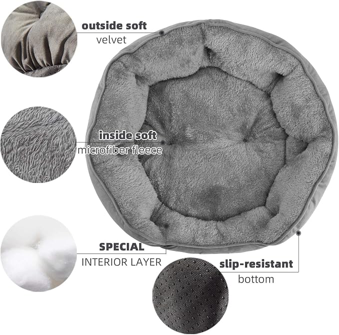 Asvin Large Dog Bed for Large Dogs, Cat Beds for Indoor Cats, Pet Bed for Puppy - Image 4