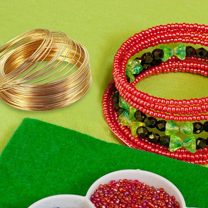 500 Loops Jewelry Wire Memory Beading Wire Steel Memory Wire Cuff Bangle - Image 6