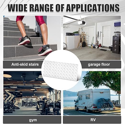 1pcs Diamond Plate Sheet Metal Heavy Duty Tread Aluminum Sheet Diamond Tread Plate for Wall Covering, Cargo Trailer, RV and More (12'' X 24'' X 0.08'',Silver)