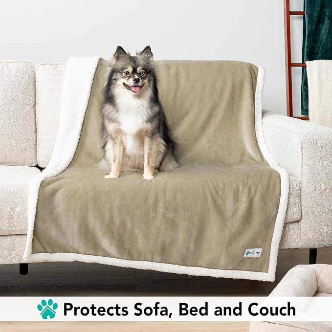 PetAmi Dog Blanket for Bed, XL Pet Blanket Large Dogs, Fleece Furniture Couch - Image 3