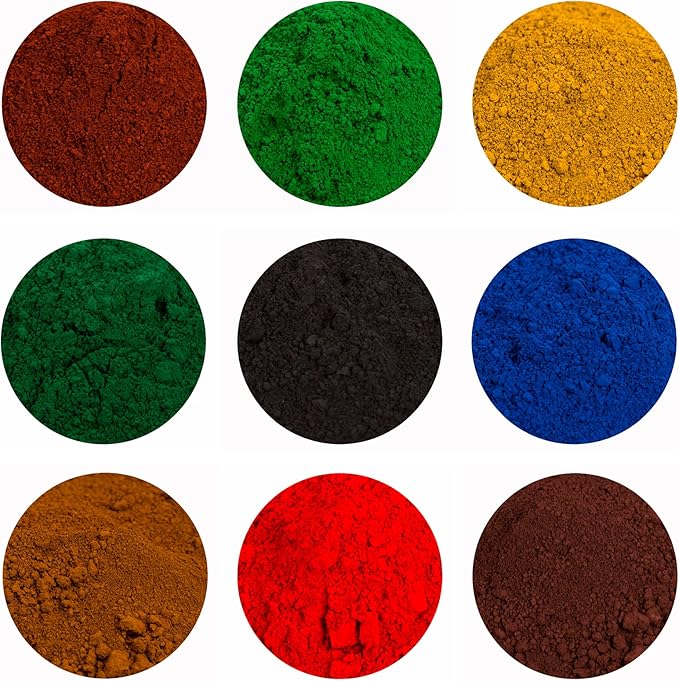GOODTAKE Red Iron Oxide Pigment Powder, Concrete Cement Dye Color for Pastel Tile Paint, Mortar, Grout (Red, 4 oz)