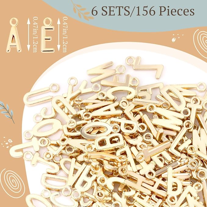 SANNIX 156Pcs/6 Sets Letter Charms - Image 2