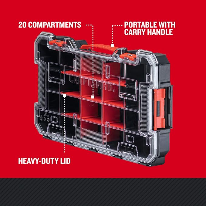 CRAFTSMAN VERSASTACK Storage Organizer, Small Parts Organizer, 20-Compartments - Image 2