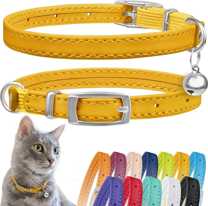 CollarDirect Leather Cat Collar by CollarDirect
