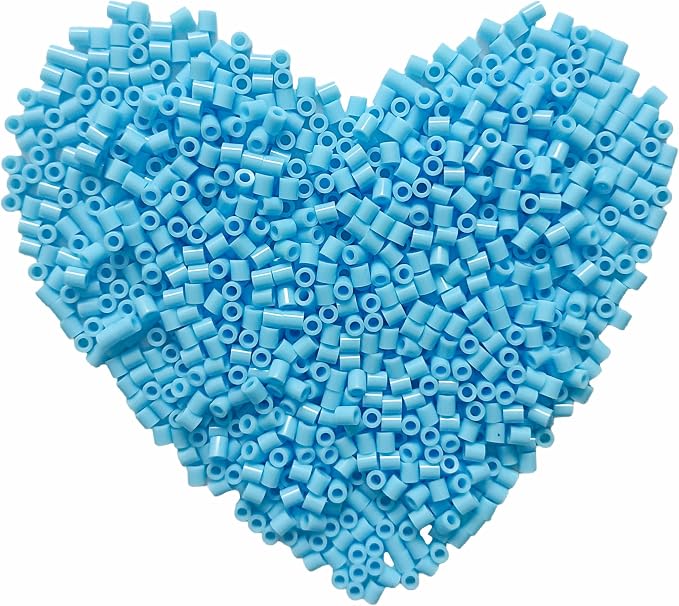 6000 Pcs Beads Fuse Beads - 5mm Light Blue Melting Beads by Yowamho