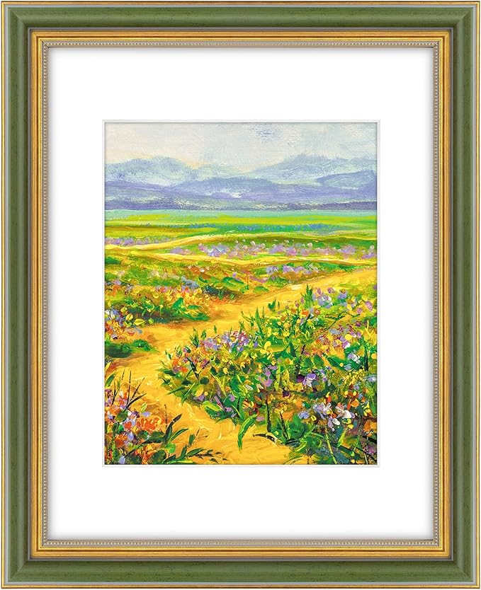 Golden State Art, 11x14 Ornate Picture Frame Holds 8x10 Photo, build-in hangers by GoldenStateArt