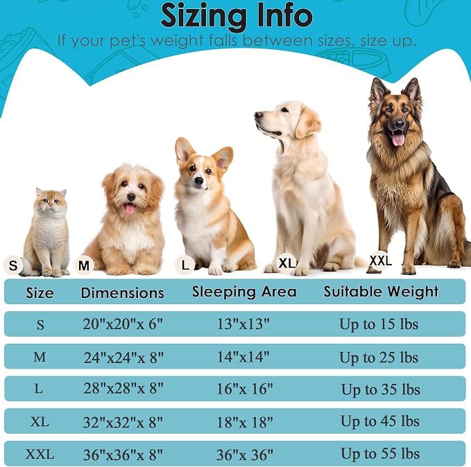 Dogs Bed for Small Dogs, Anti-Anxiety Washable Round Bed - Image 2