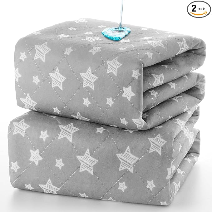 Waterproof Bed Pads Washable 34" x 36", Absorbent Chuck Pads by Moonsea