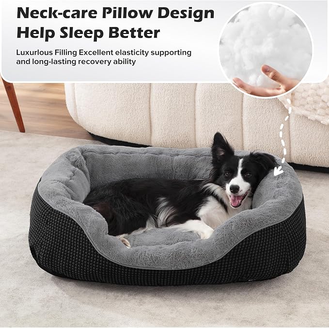 INVENHO Small Dog Bed Orthopedic Warming Soft Calming Sleeping Durable - Image 3