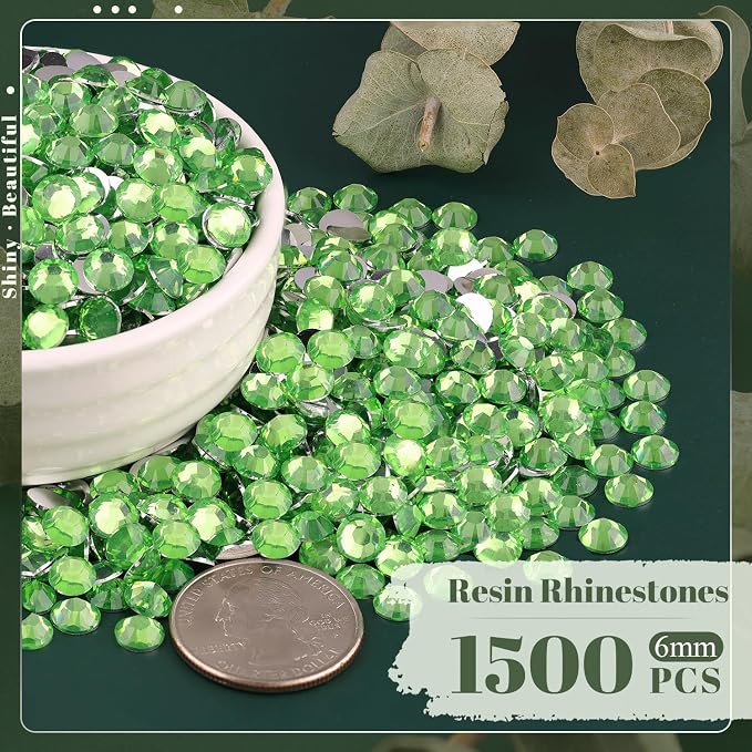 1500PCS 6mm Resin Rhinestones Bulk - Image 2