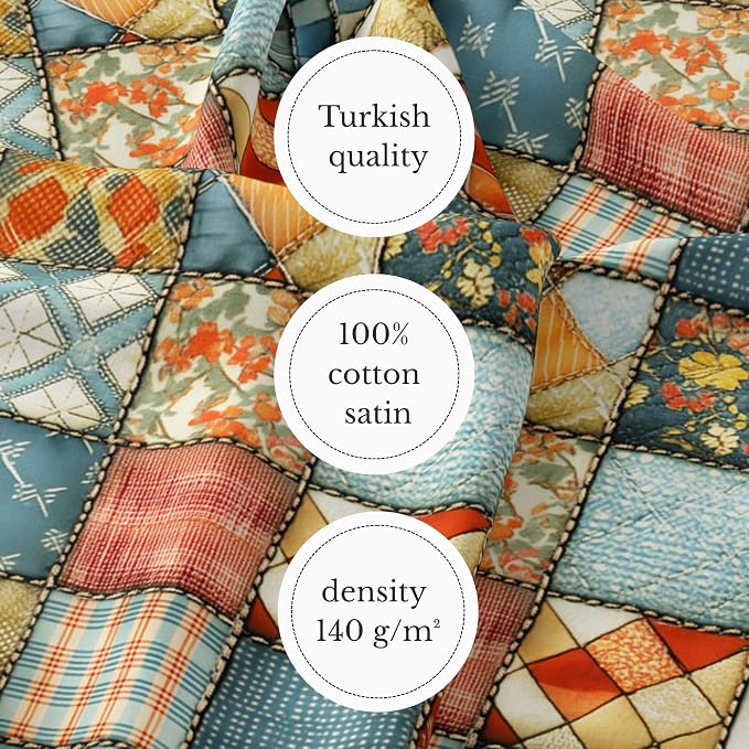 100% Cotton Fabric by the Yard – Turkish Quality Quilting & Sewing Fabric - Image 6