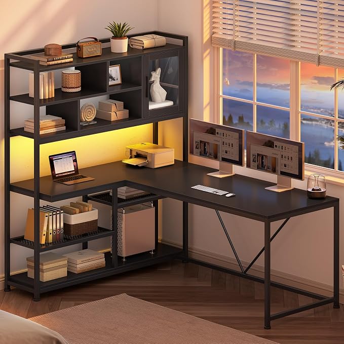 SEDETA L Shaped Computer Desk, L Shaped Corner Desk - Image 3