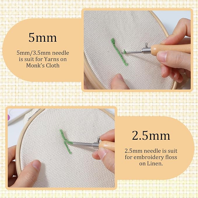 Oruola 5pcs Punch Needles, Lavor Punch Needle Set - Image 5