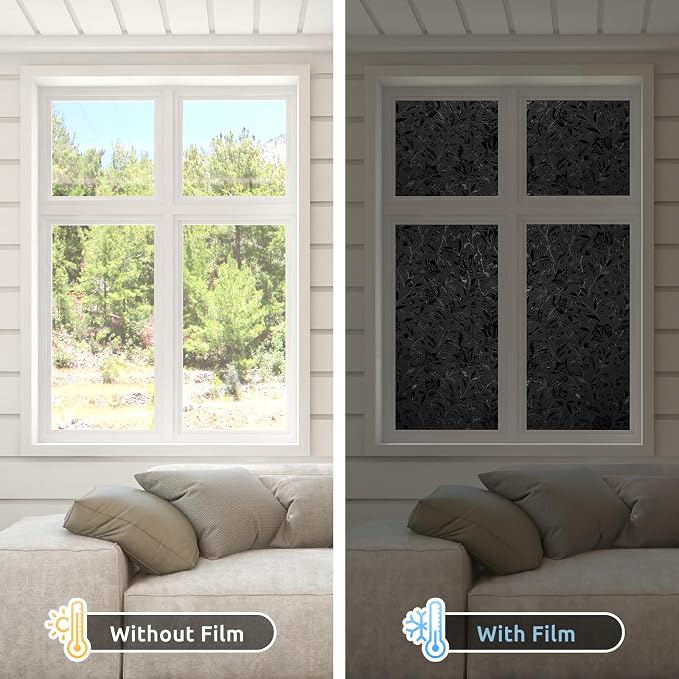 rabbitgoo Total Blackout Window Film, 29.5" x 157.4" | Sun Blocking Light - Image 6