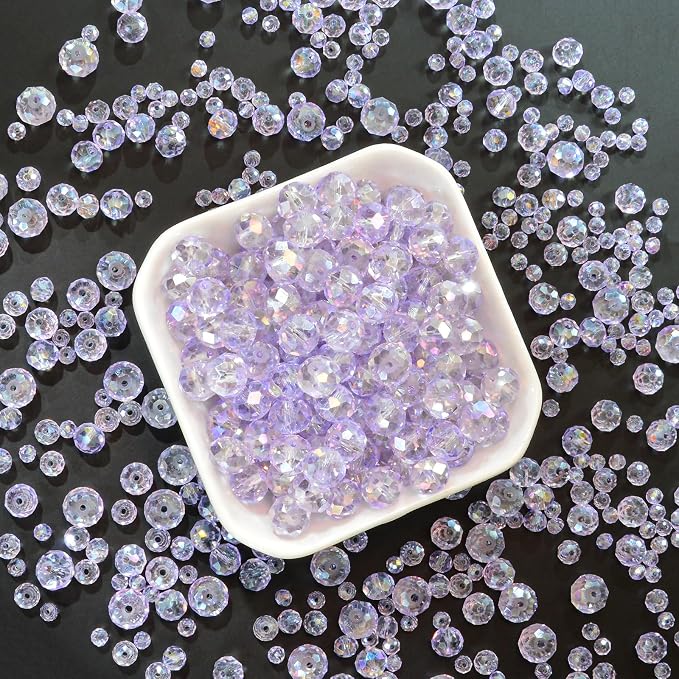 220Pcs 10mm Crystal Glass Beads - Image 3