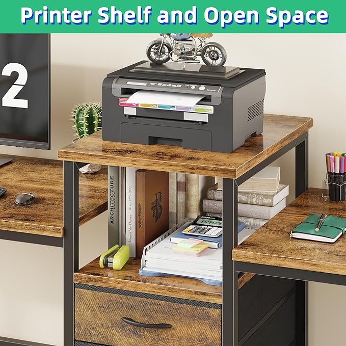 GYIIYUO 93'' Two Person Desk - Image 6