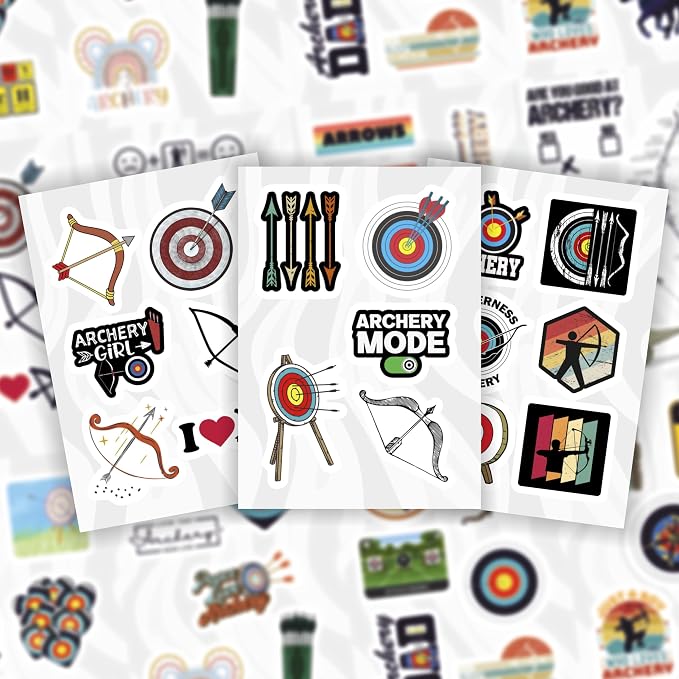 BulbaCraft 100Pcs Archery Stickers - Image 6