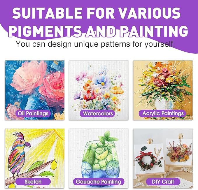 ESRICH 40 Pack 2x2IN Mini Magnetic Canvas Panels, Small Canvases - Image 7