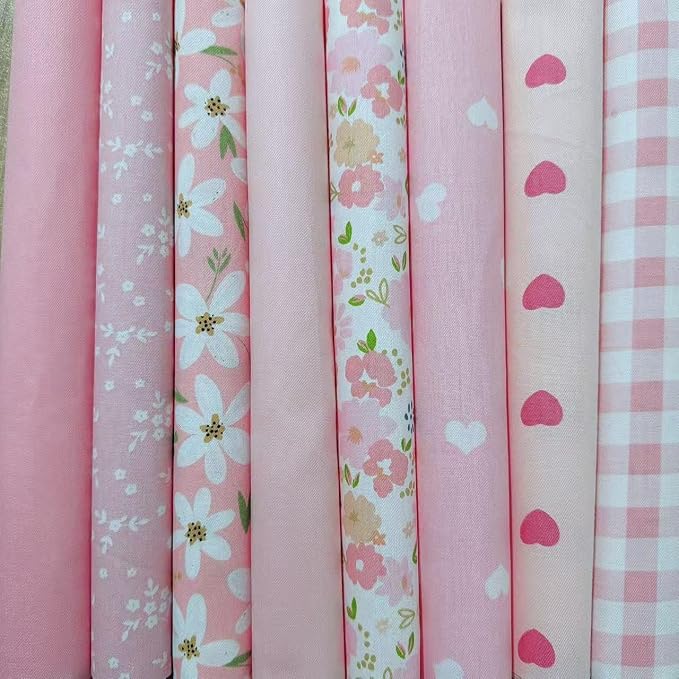 9.8" x 9.8" Cotton Fabric DIY Making Supplies Quilting Patchwork Fabric Fat by Antetek