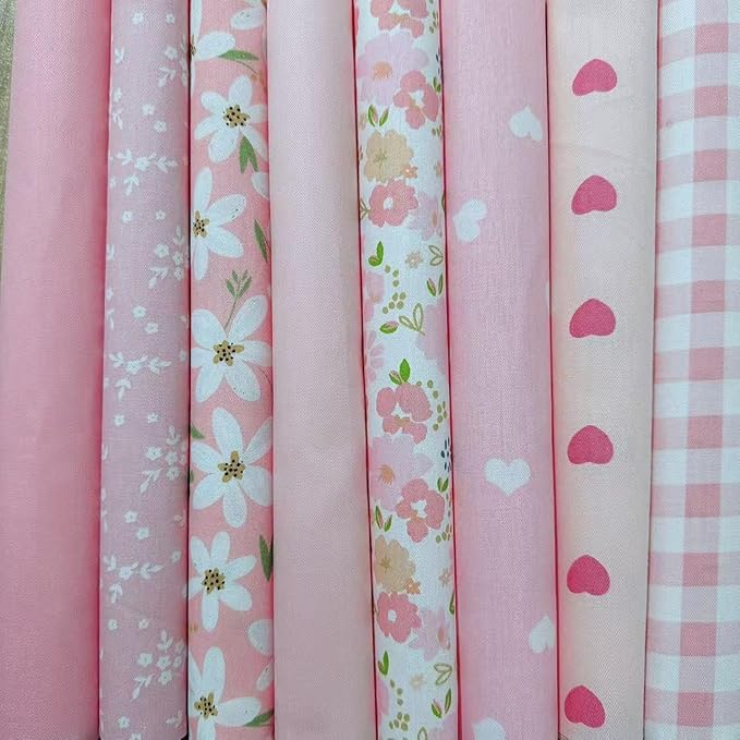 Cotton Fabric DIY Making Supplies Quilting Patchwork Fabric Fat Quarter Bundles by Antetek