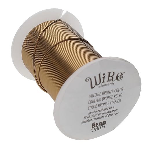 The Beadsmith Wire Elements 20-Gauge Lacquered Tarnish-Resistant Copper Wire by TheBeadsmith