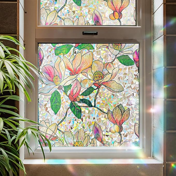 ADD.HERES Window Privacy Film, Stained Glass Decorative Static Cling, Removable - Image 3
