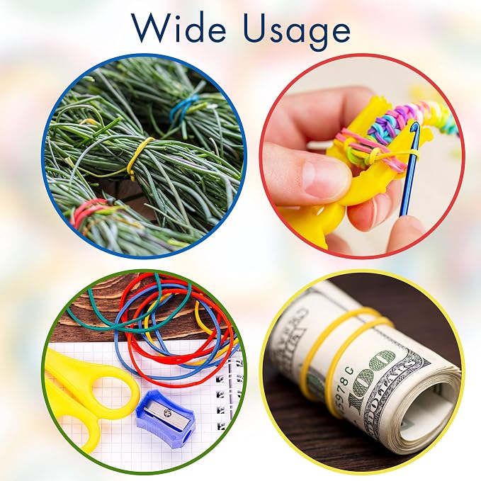 LotFancy Rubber Bands, Tie Dye - Image 7