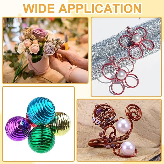 uxcell 12 Gauge / 2mm Anodized Aluminum Wire for Jewelry Craft Making, 102 Feet Bendable Flexible Wire for DIY Home Decor Gardening Sculpture, Bronze