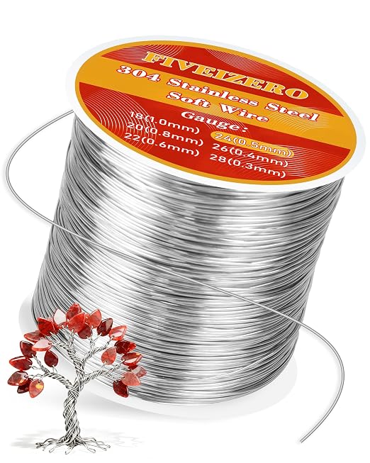FIVEIZERO 24 Gauge 304 Stainless Steel Wire by FIVEIZERO