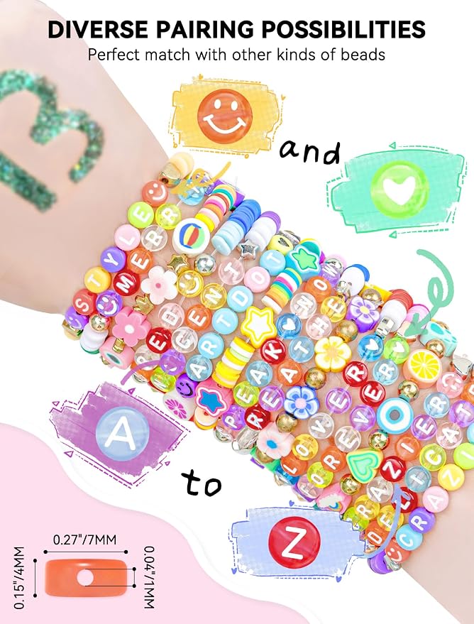 ARTDOT 1400 Pieces Letter Beads - Image 3
