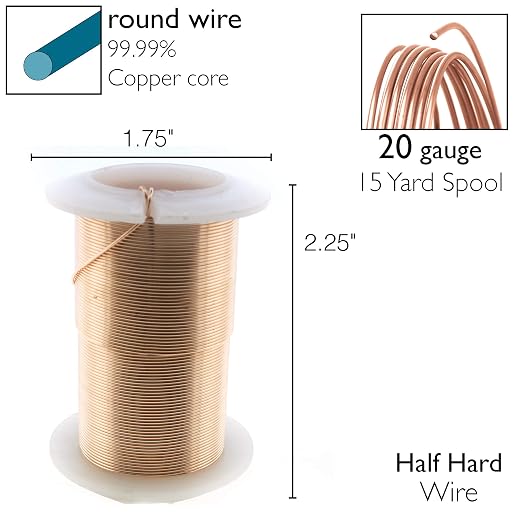 The Beadsmith Wire Elements 20-Gauge Lacquered Tarnish-Resistant Copper Wire - Image 4