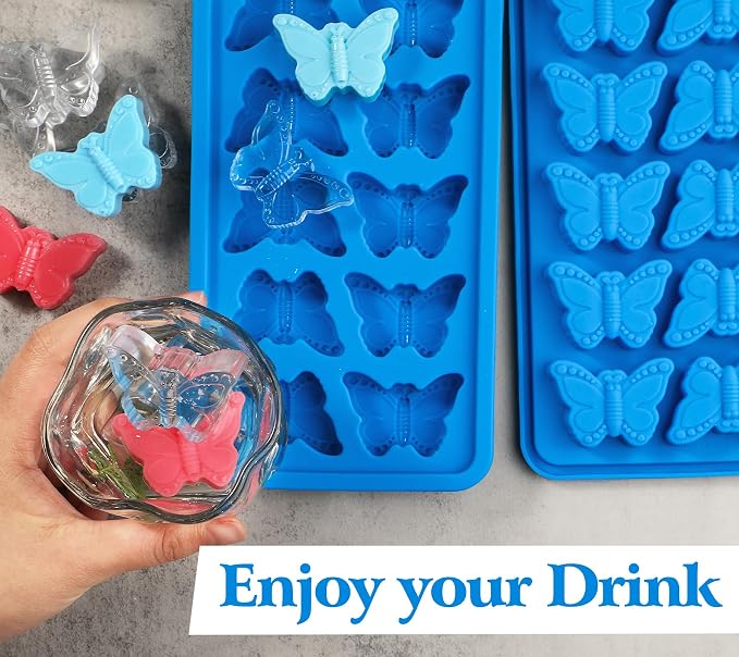 Webake Butterfly Silicone Mold 10-Cavity, 3D Butterfly Shaped Mold - Image 5