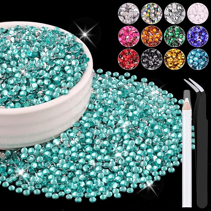 12000PCS 2mm Resin Rhinestones Bulk by BELLEBOOST