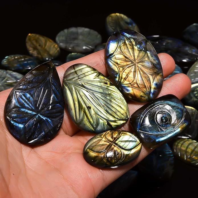 Natural Loose Gemstone 5 Piece Cabochons Lot Jewelry Making Loose Gemstone - Image 2