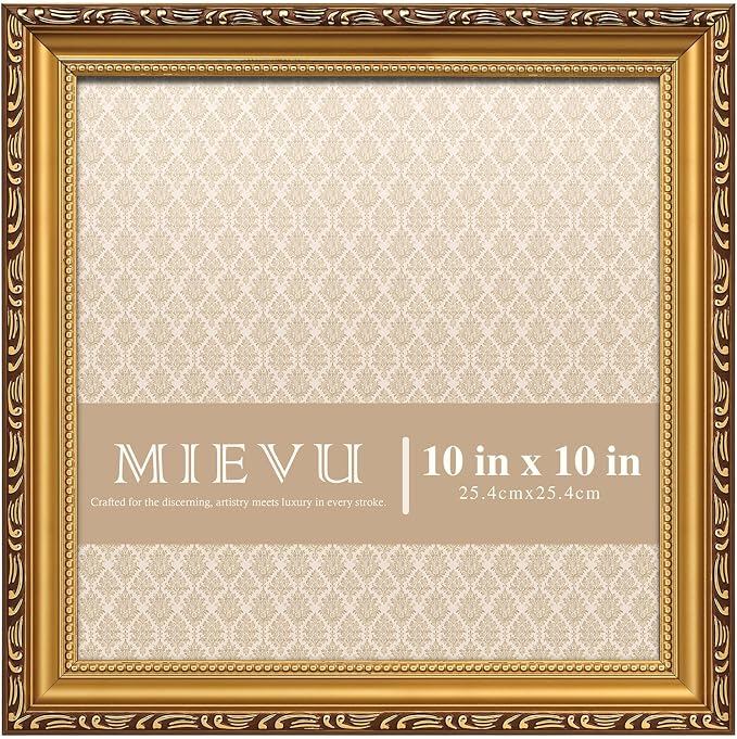 10×10 Picture Frame Gold by MIEVU
